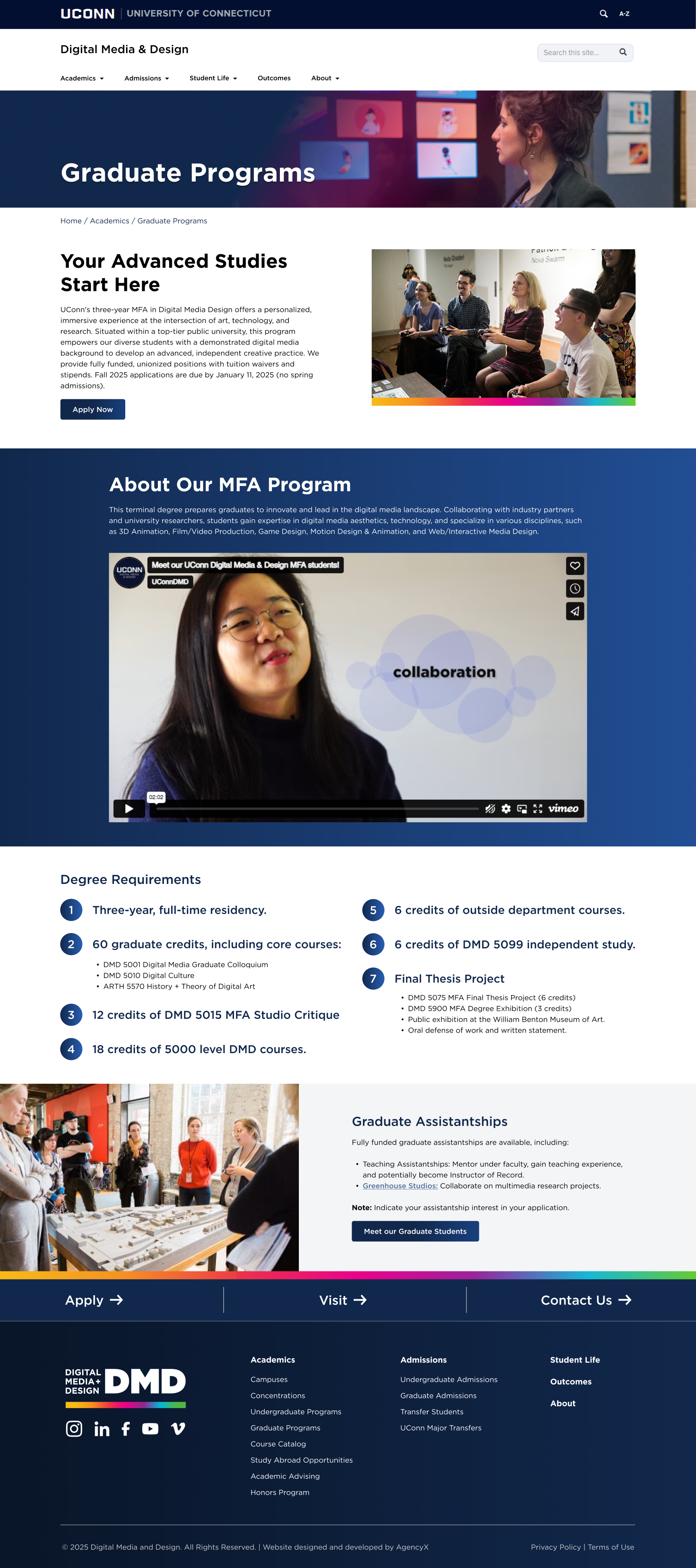 UCONN DMD Graduate Programs